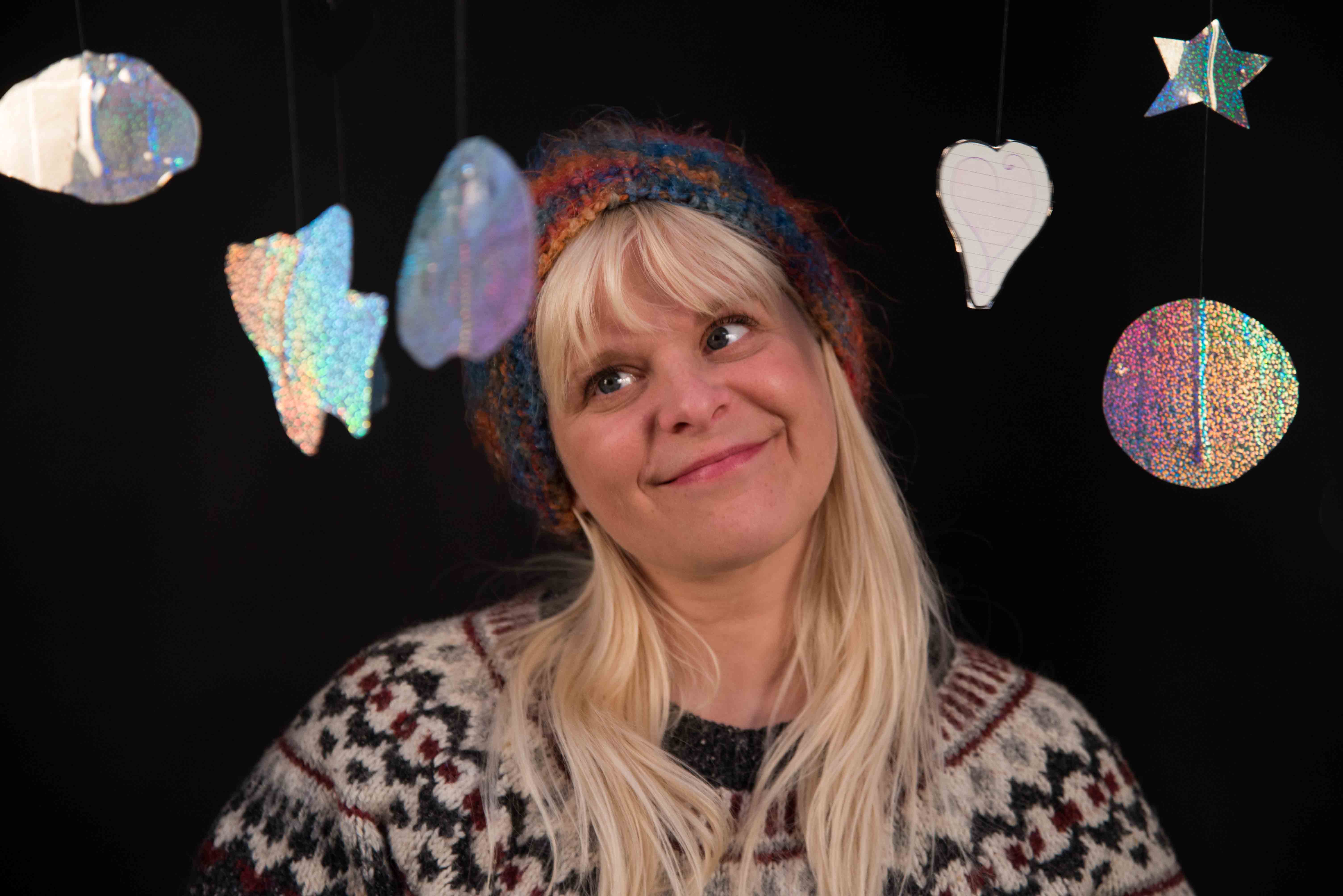 cute pic of starry mobile around head rachel resterhouse